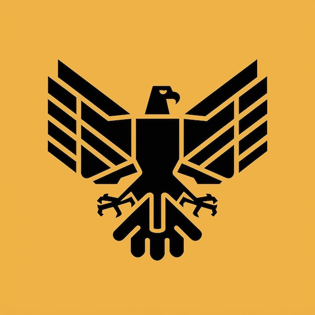 Photo flat design vector illustration of a eagle