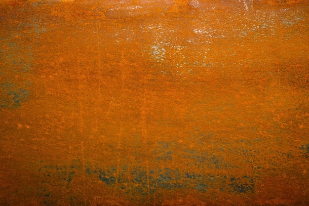 Photo flat dry rusted iron surface closeup background and texture