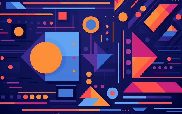 Flat geometric background