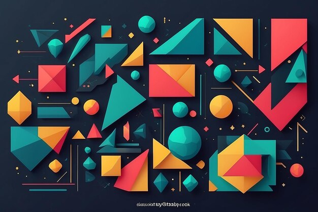 Flat geometric background