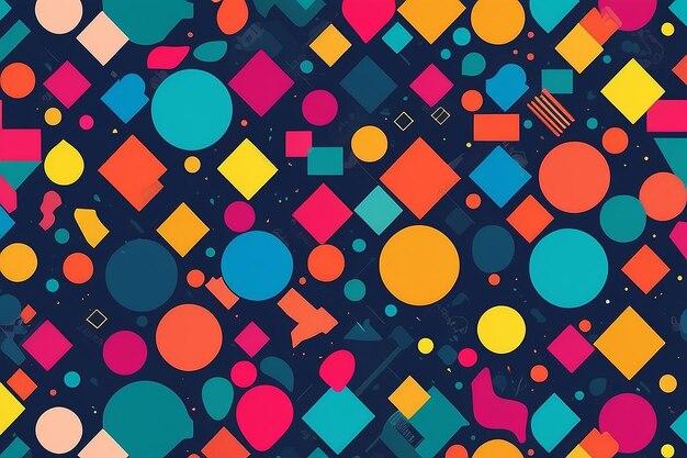 Photo flat geometric colorful background