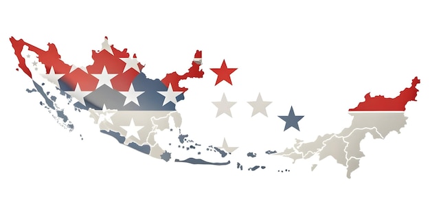 flat glossy background with abstract eagle and flag elements concept as a dynamic and glossy backgro