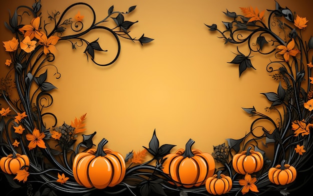 flat halloween background