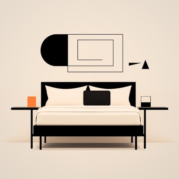 Flat Illustration Bed