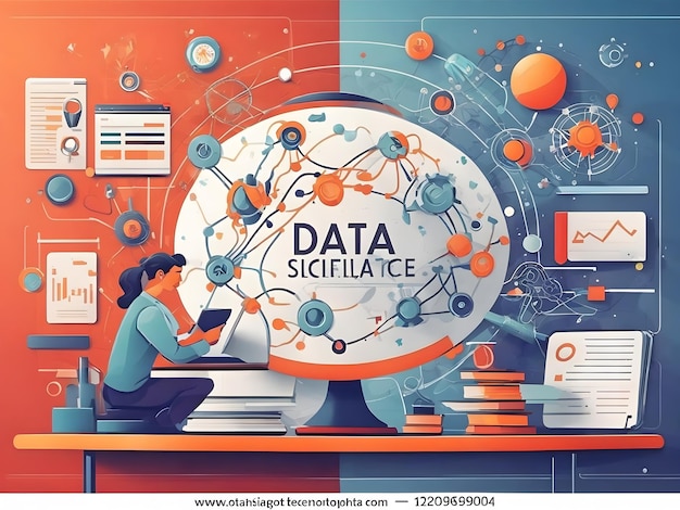 Flat illustration of Data analysis