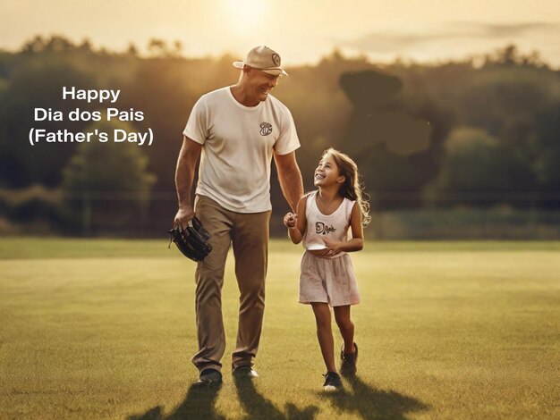 Photo flat illustration for fathers day celebration