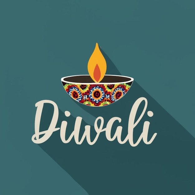 Плоская иллюстрация к празднованию индуистского фестиваля Дивали