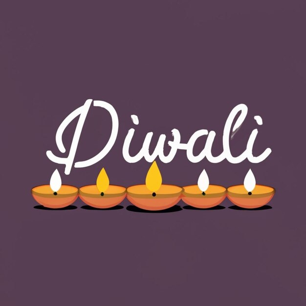 Flat illustration for hindu diwali festival celebration