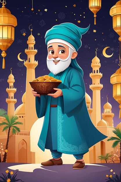 Flat Illustration for Islamic New Year Celebration