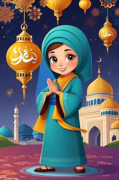 Flat Illustration for Islamic New Year Celebration