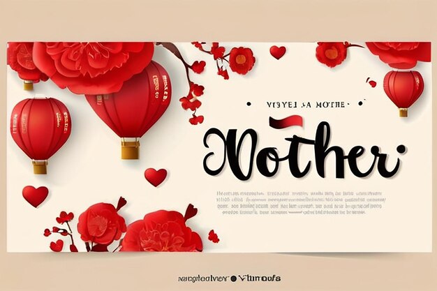 Flat international mother language day landing page template