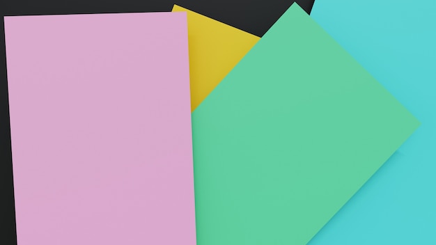 Flat lay assortment of colourful tone paper sheets