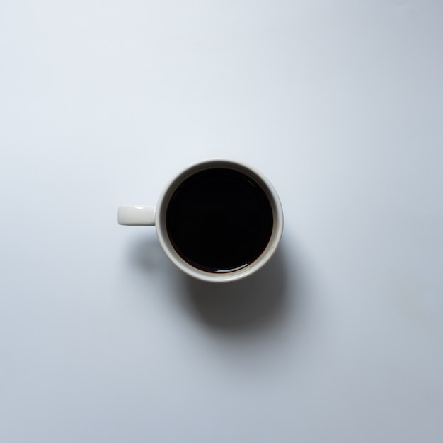 flat lay coffee cup