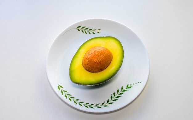 flat lay out of avocado is good for health,