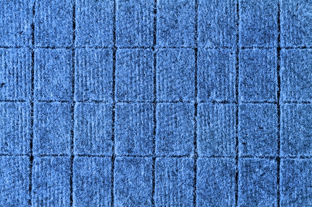 Flat lay pattern of blocks for design or background. Color of 2020 year classic blue.