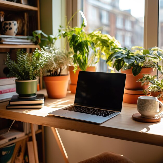 flat lay shot of the relaxing workspace