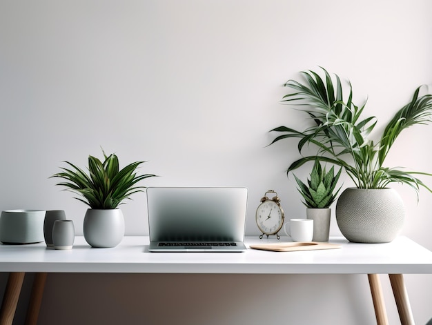 Photo flat lay shot of the relaxing workspace