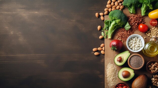 Flat Lay View at Kitchen Table Full