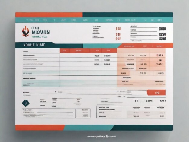 Flat medical healthcare letterhead template design for hospital