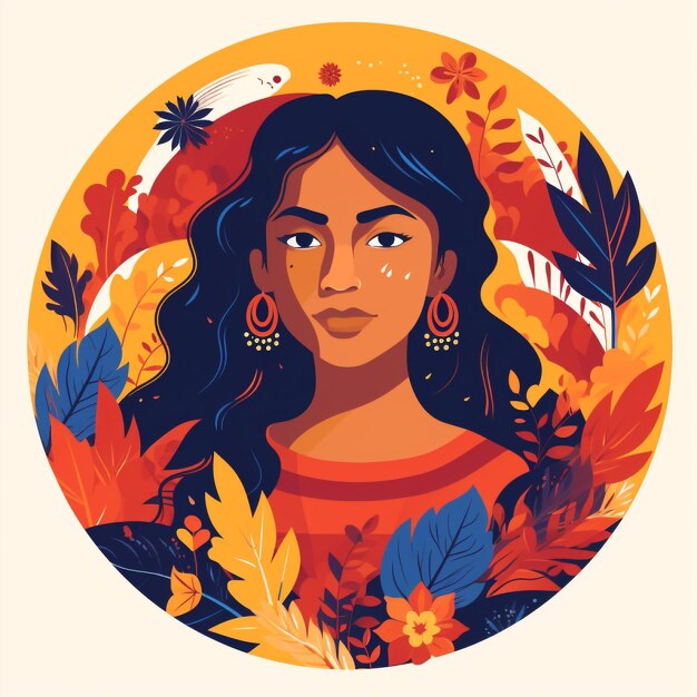 Flat national hispanic heritage month illustration patter