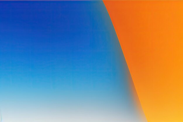 Flat orange blue vibrant color gradient background ai generative