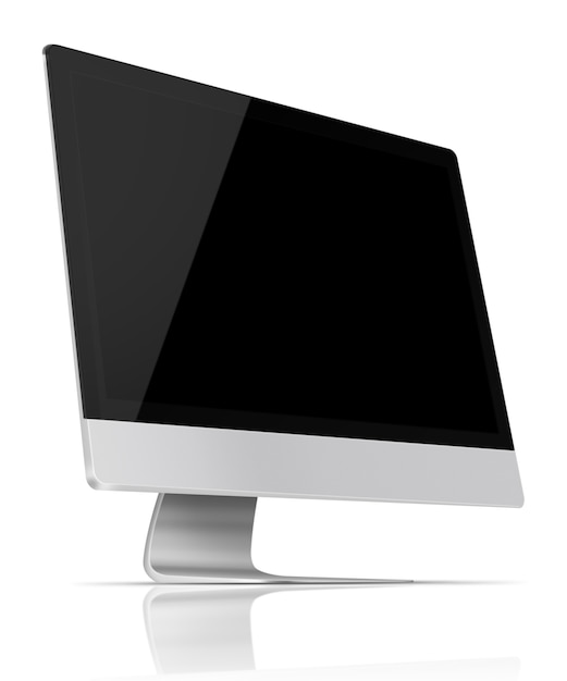 Photo flat screen computer monitor.