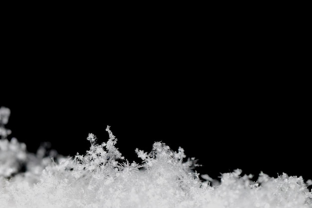 Flat snow crystals