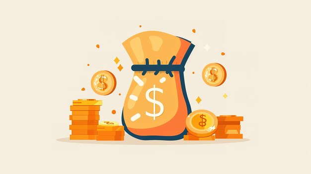 Photo a flat style vector icon of dollar coin
