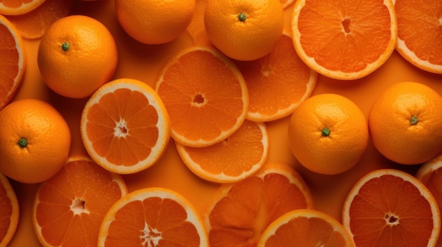 Flat Tangerine Texture Background