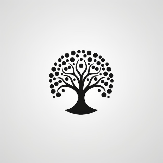 flat tree logo Generative AI