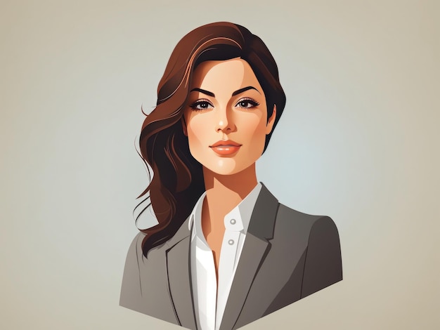 flat vector illustration of business women