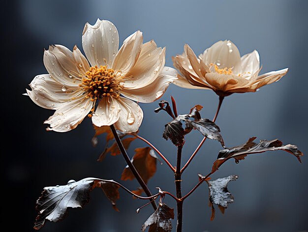 flat wall and flower