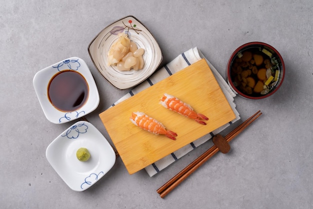 Flatfish sushi salmon fish sashimi shrimp tuna Japanese big shrimp fried taco fin fried