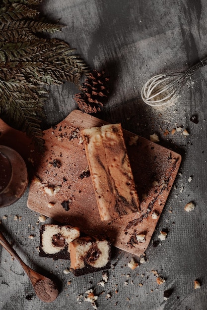 Photo flatlay cake