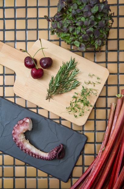 Flatlay Food Grondstoffen