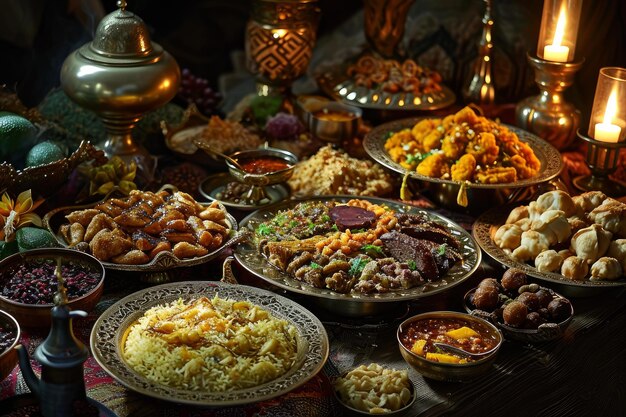 Flavorful Arabian food ramadan Tasty traditional arabic