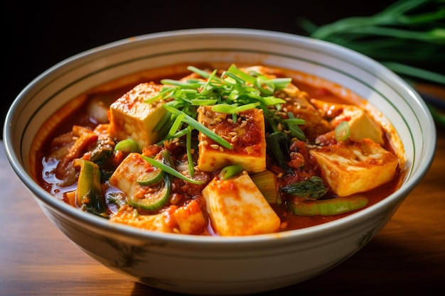 Flavorful Kimchi Stew with a Spicy Kick Generated By Ai