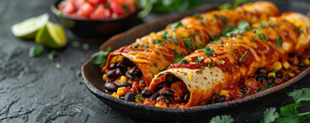 Flavorful Vegetarian Enchiladas Stuffed Wallpaper