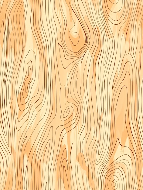 Photo flawless timber design with intricate wood lines and texture in an illustration