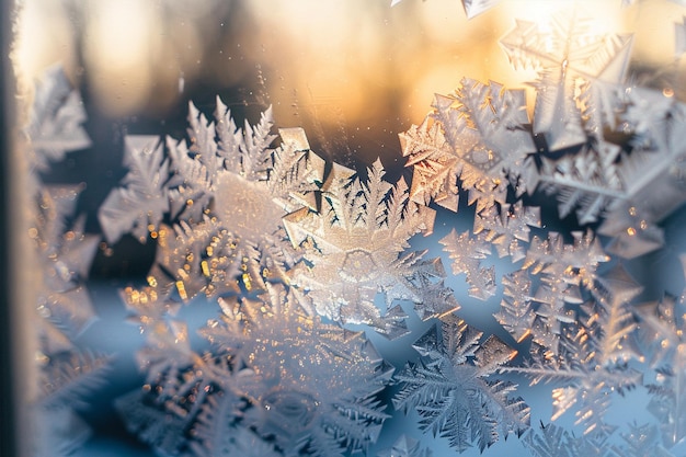fleeting beauty of ice crystals on window
