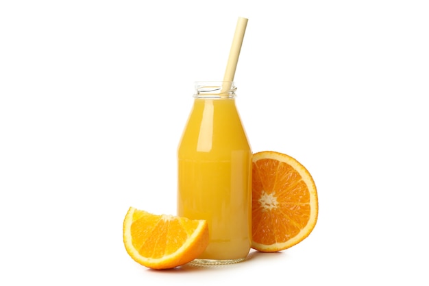 Fles jus d'orange geïsoleerd