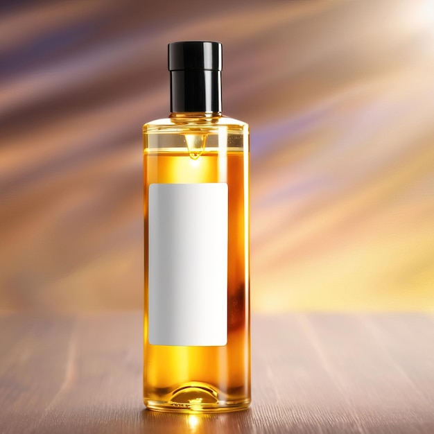 Fles met shampoo voor het wassen van het lichaam of een soortgelijke vloeistof blank generieke lege verpakking van het product