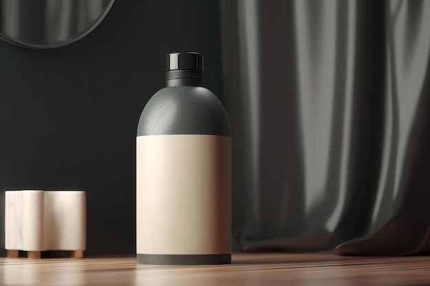 Fles product mockup AI gegenereerd