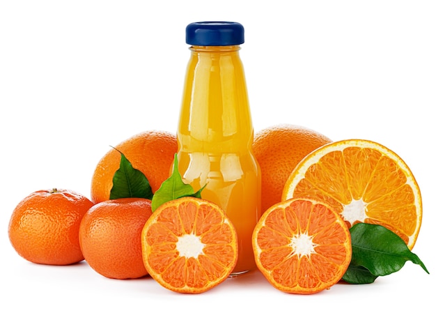Fles vers geïsoleerd jus d'orange