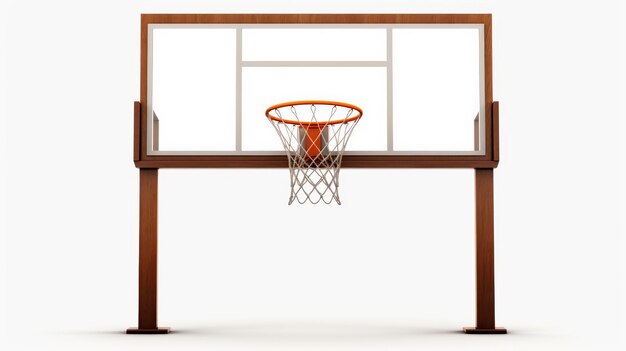 Photo flexible height basketball system on white background