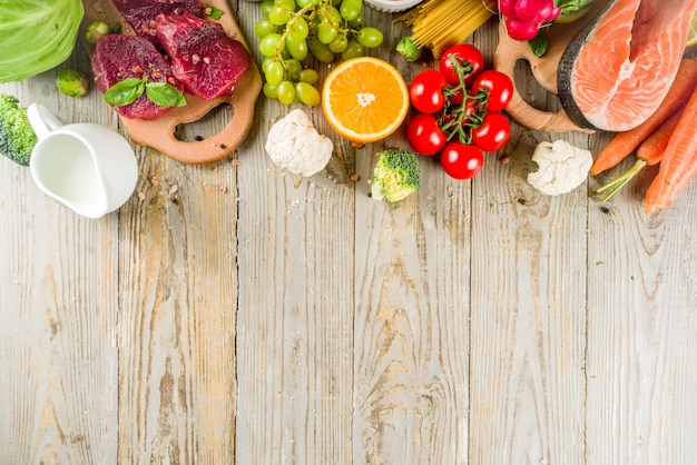 Foto sfondo di dieta flessibile