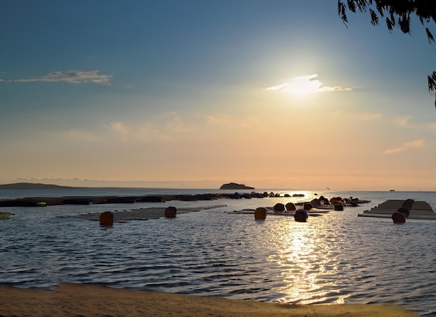 Floating beach