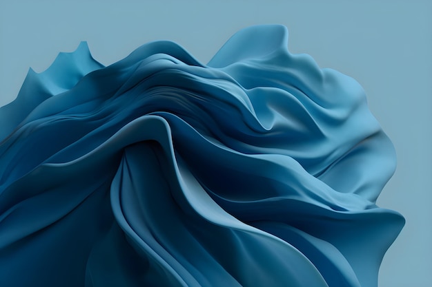 Floating Blue Fabric