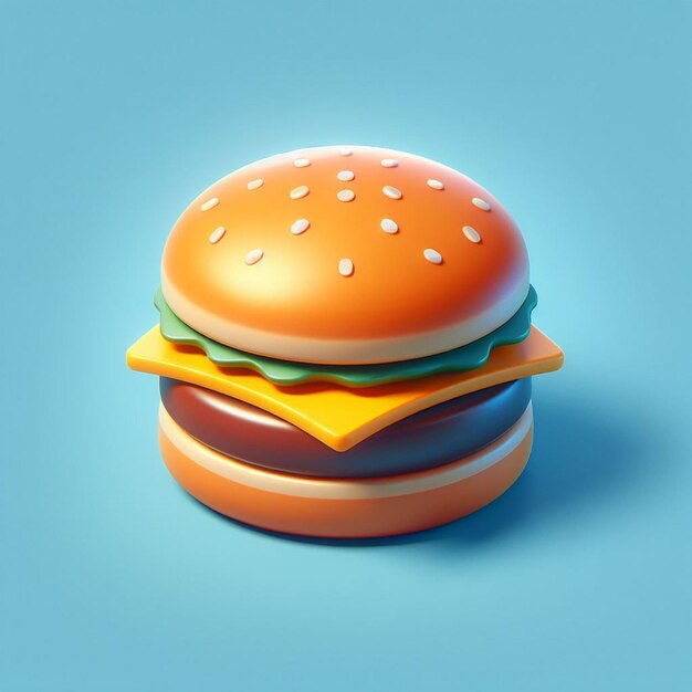 floating burger icon