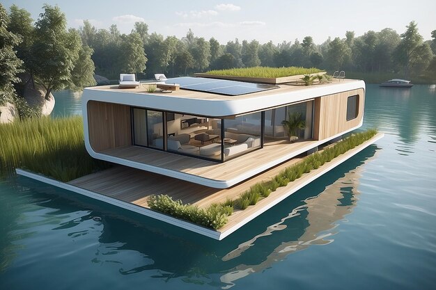 Photo floating ecohouse